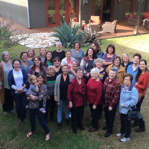 Group photo for Womanfest Retreat at Fredericksburg Inn and Suites