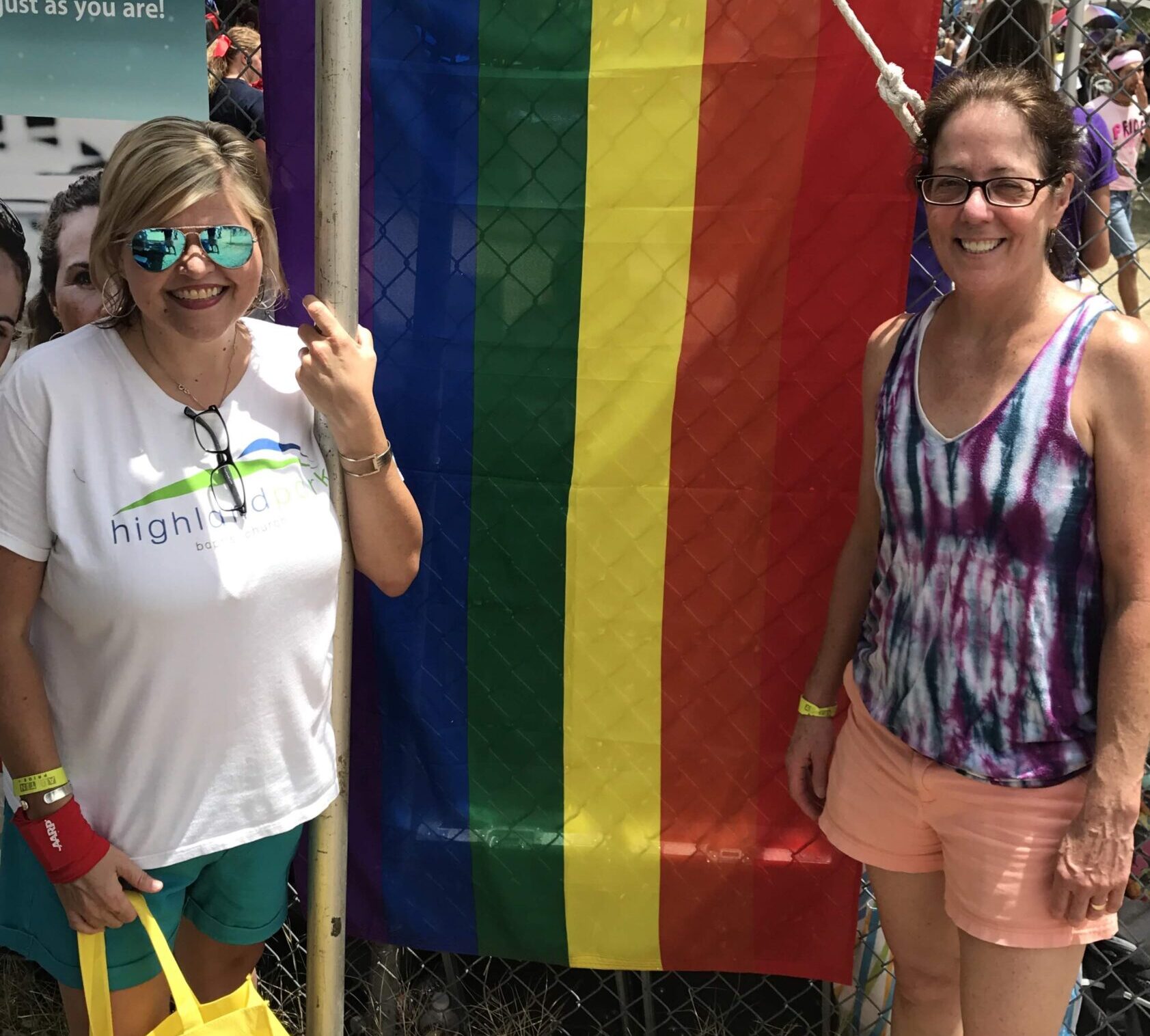 Kristin Werner and Cathy Glazener at Pride Festival