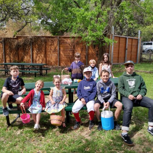 Kids and Youth gather for the Annual Easter Egg Hunt