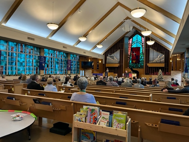 Sanctuary picture from Ouida Hartman's Funeral